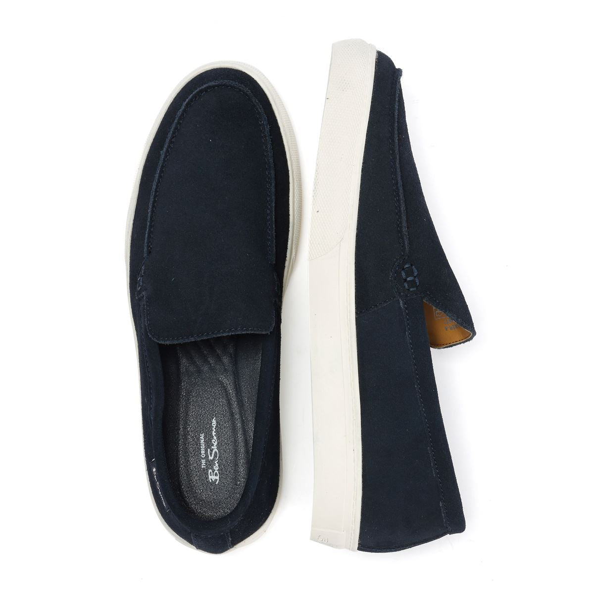 Ben Sherman Almer Wildleder Herren Blaue Loafer