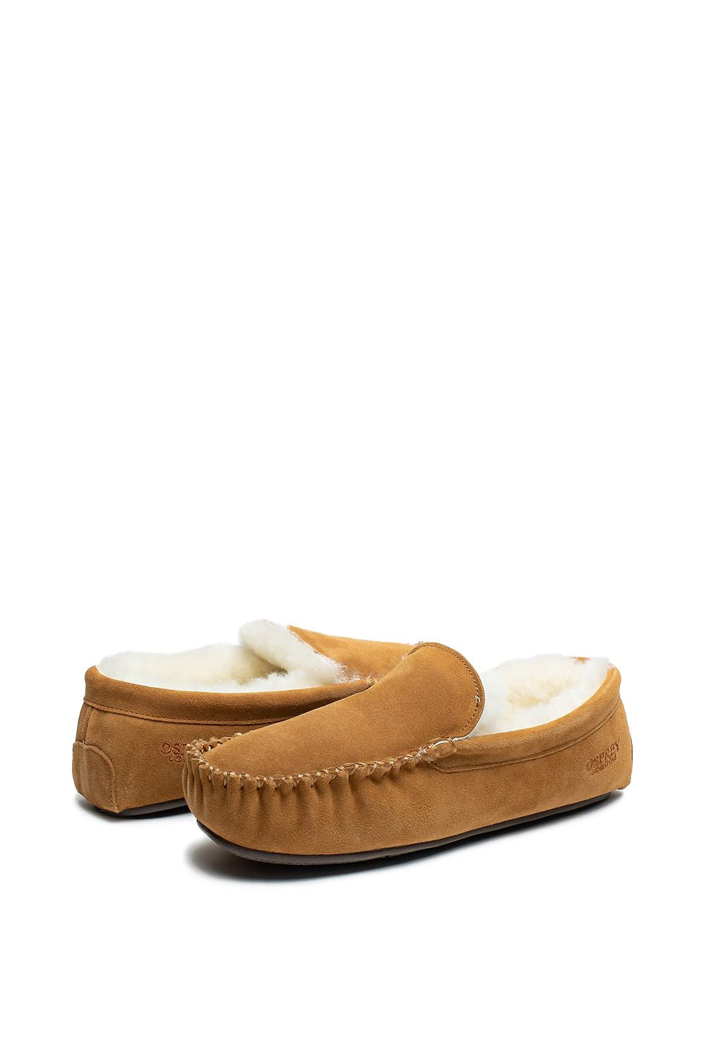Osprey London The Sunday Wildleder Herren Braune Hausschuhe