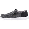 HEYDUDE Wally Funk Open Mesh Herren Bootsschuhe In Schwarz/Weiß