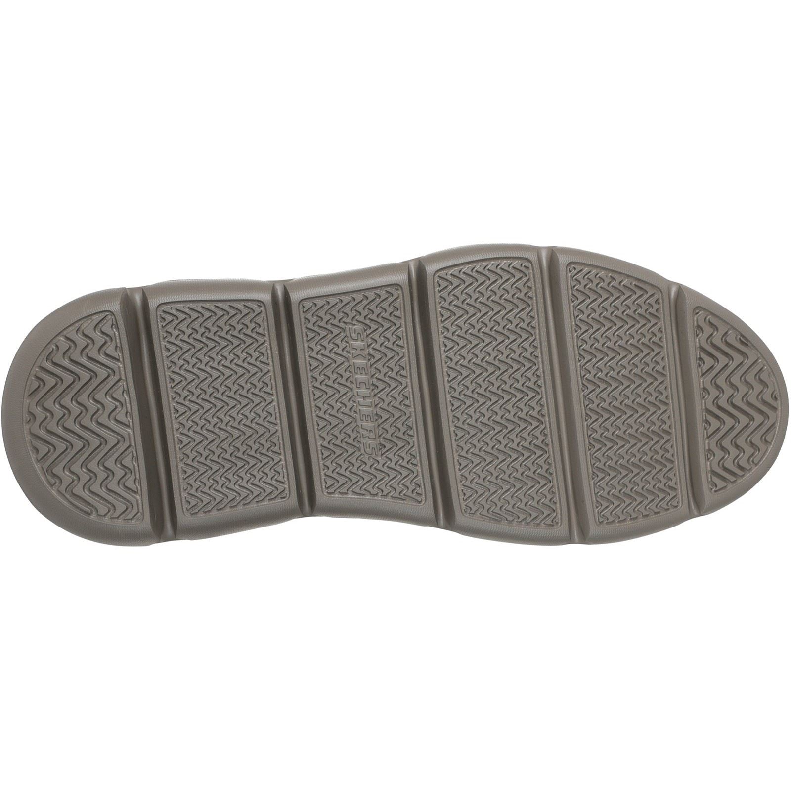 Skechers Garza Duran Leder Herren Dunkelbraune Schnürschuhe