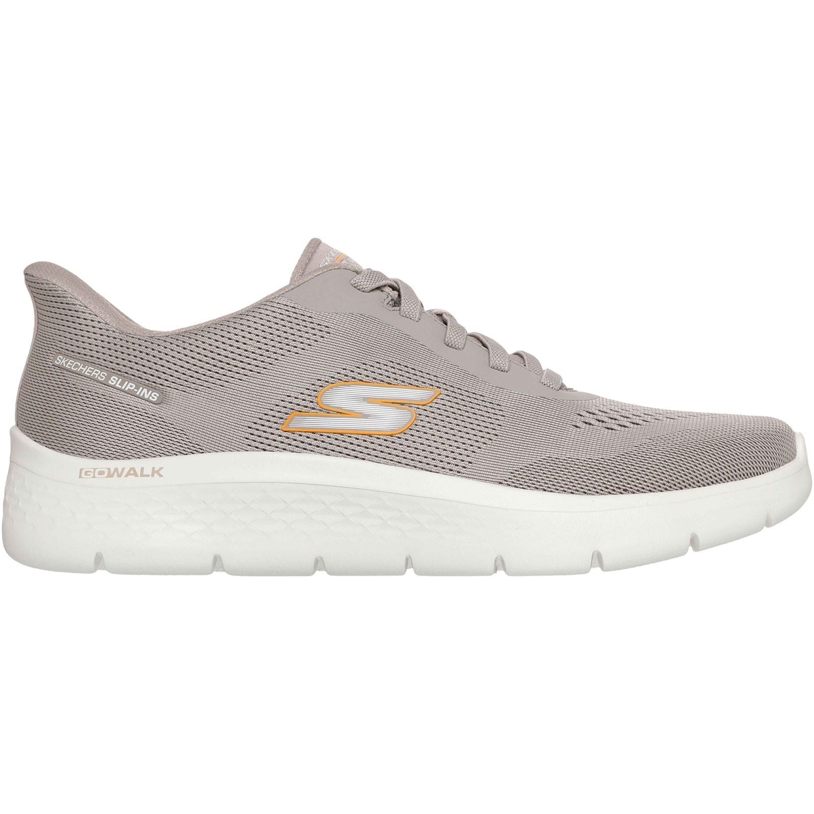Skechers Go Walk Flex Polyester Herren Taupe Sneakers