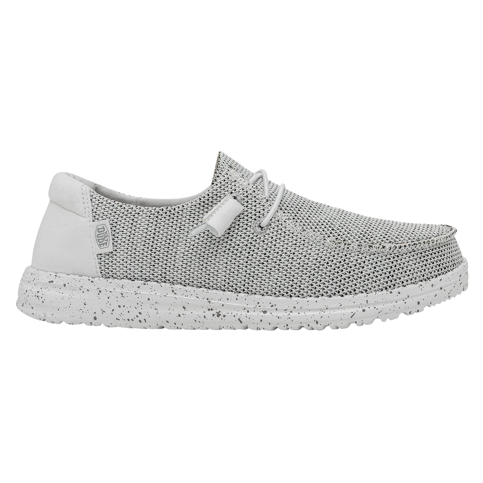 HEYDUDE Wendy Sox Damen Slipper In Steinweiß.