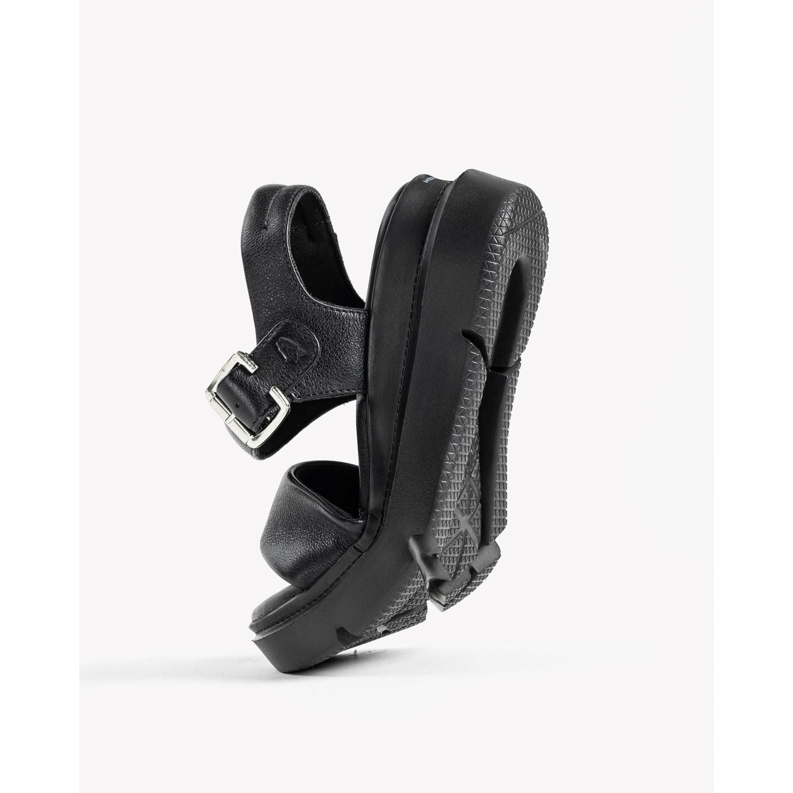 Hush Puppies Uplift Damen Sandalen Aus Schwarzem Leder