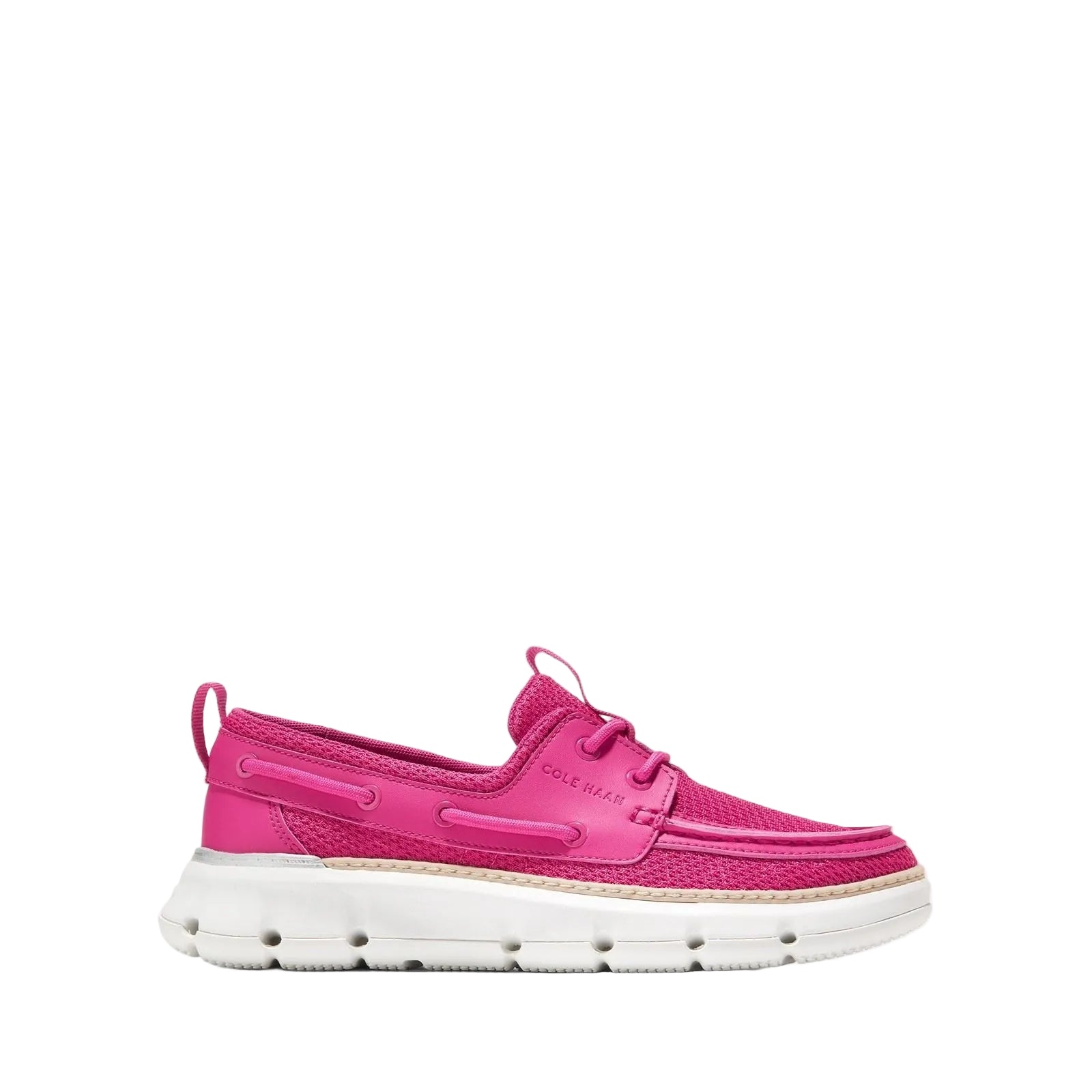 Cole Haan 4.ZeroGrand Regatta Damenloafer In Rosa/Pfauengrau/Weiß