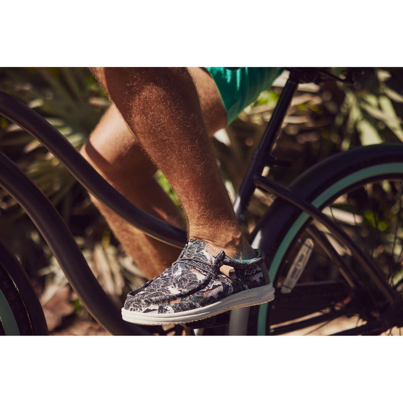 HEYDUDE Wally H2O Tropical Herren Schwarze Tropische Bootsschuhe