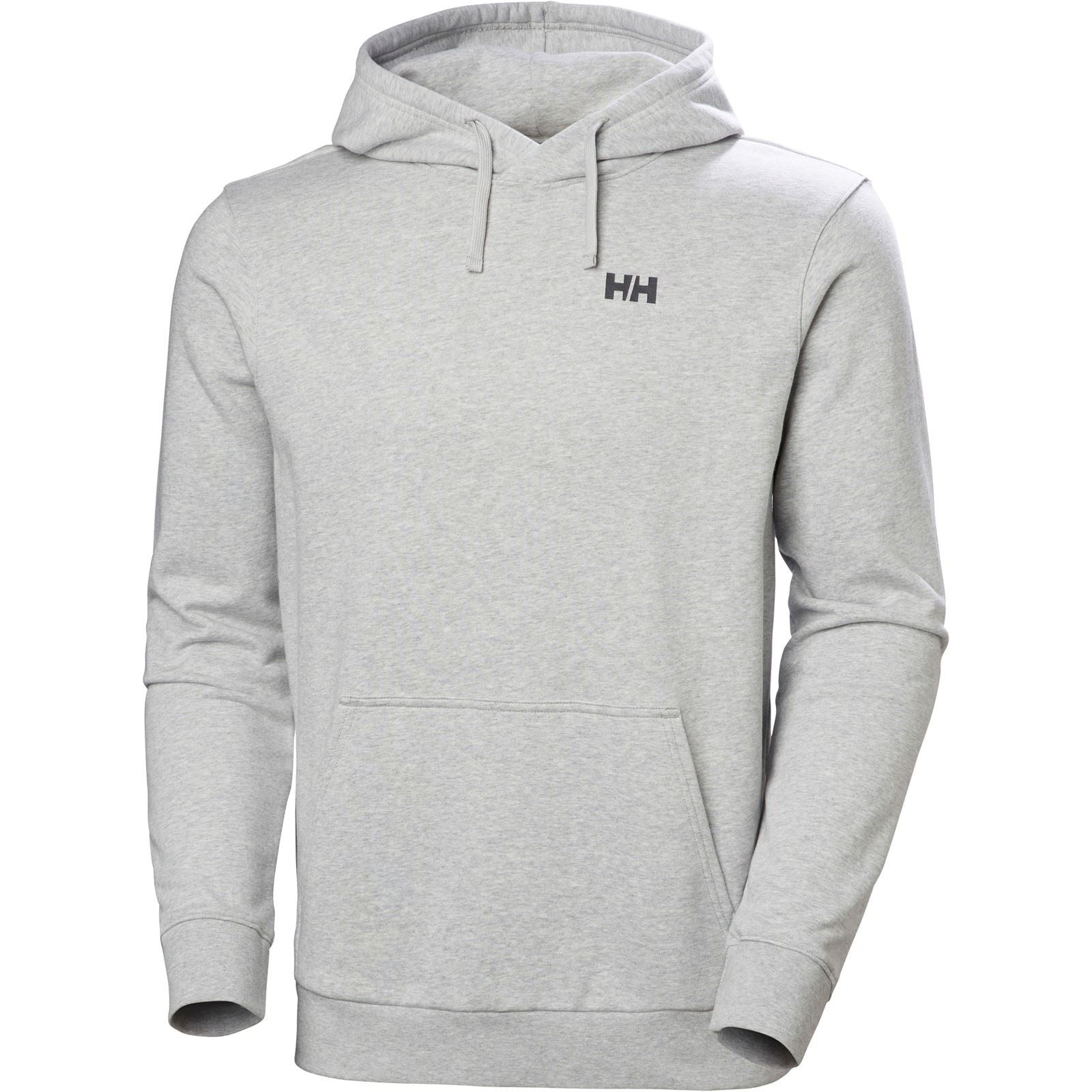 Helly Hansen Sport Core Graphic Hoodie Baumwoll Herren Graues Kapuzensweatshirt