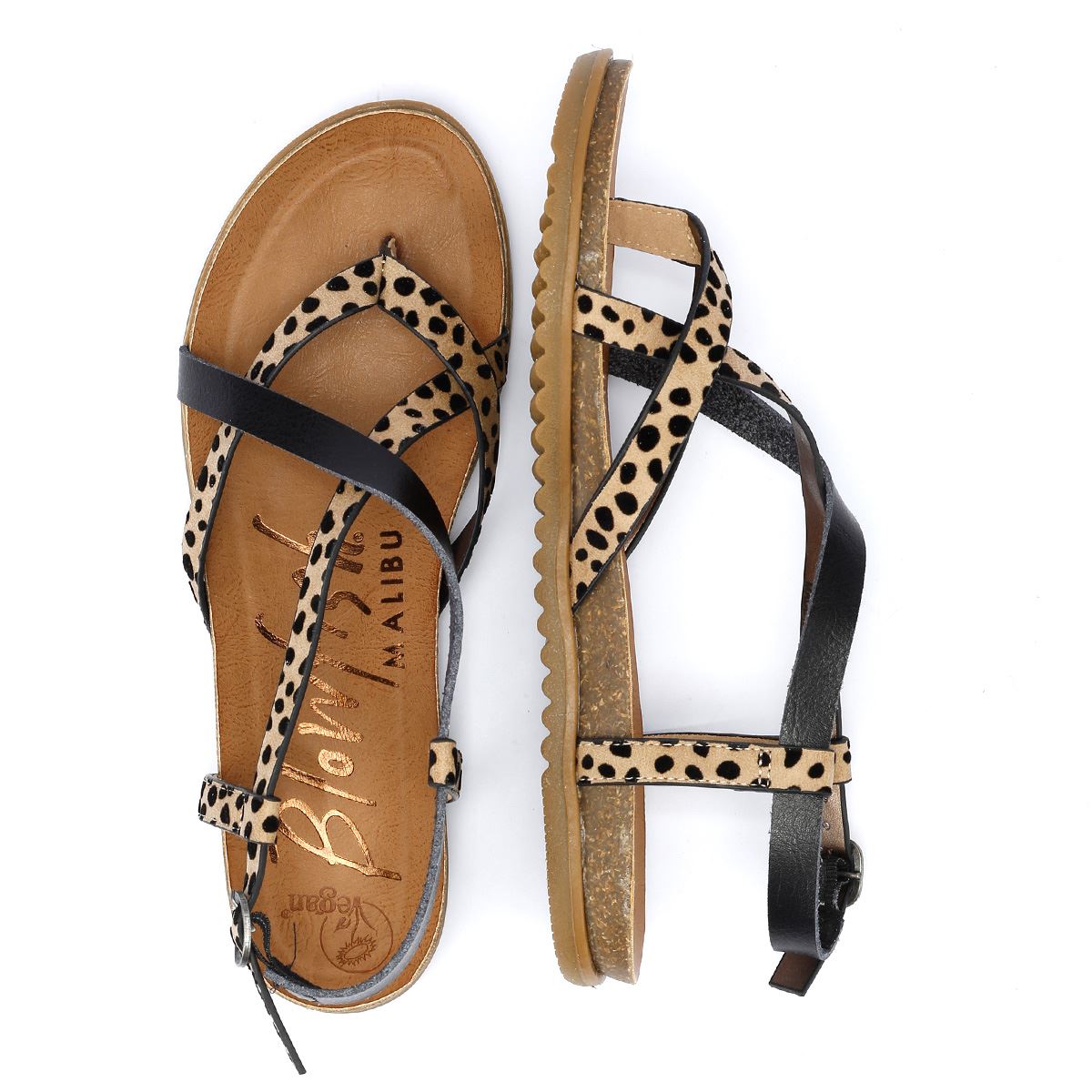 Blowfish Malibu Mirenda Damen Leoparden Sandalen