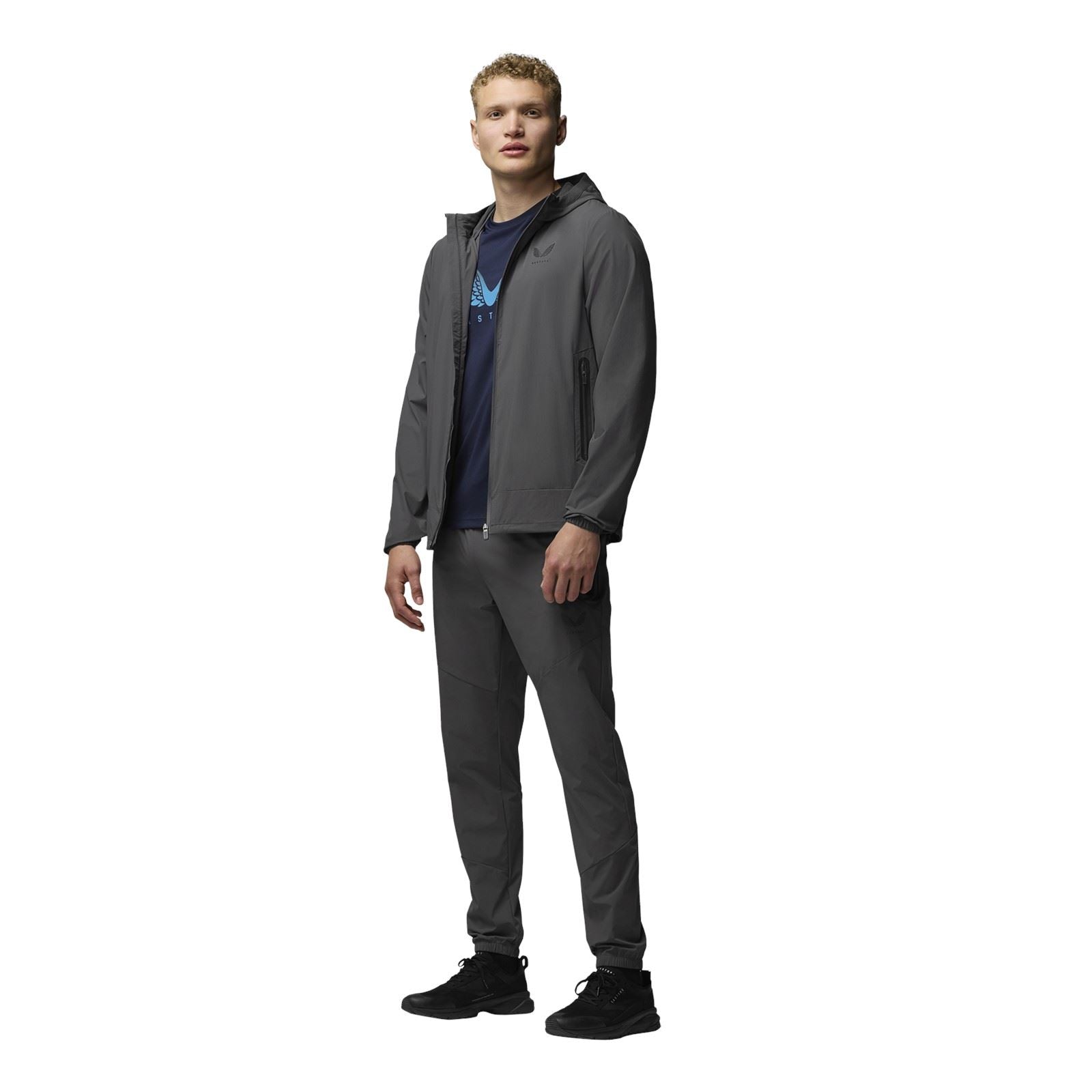 Castore Lightweight Flex Jacket Herren Graue Trainingsjacken
