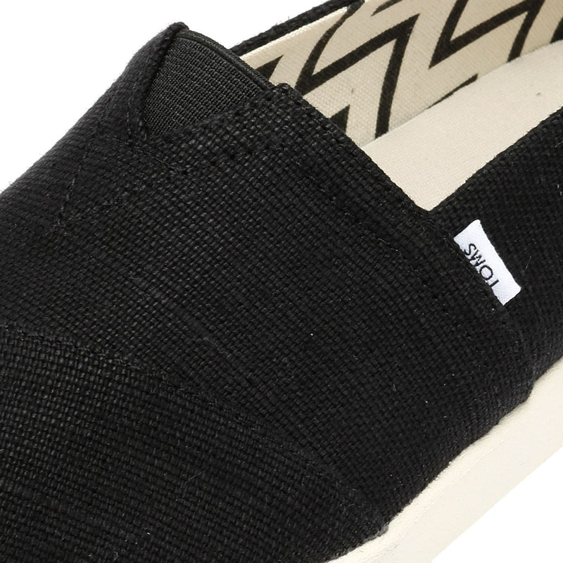 TOMS Alpargata Plus Heritage Canvas Damen Espadrilles In Schwarz