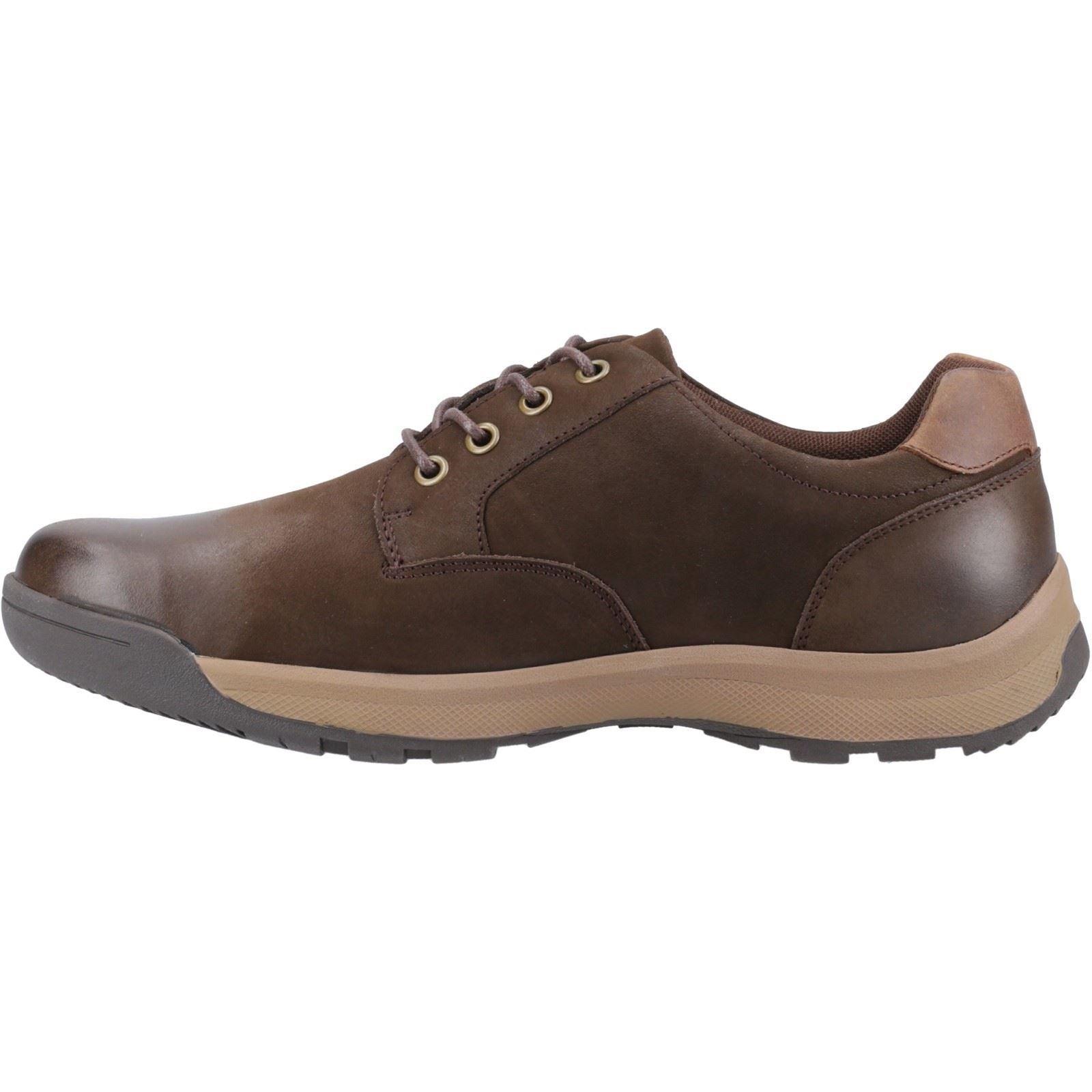 Hush Puppies Vinson Herren Schnürschuhe aus braunem Leder