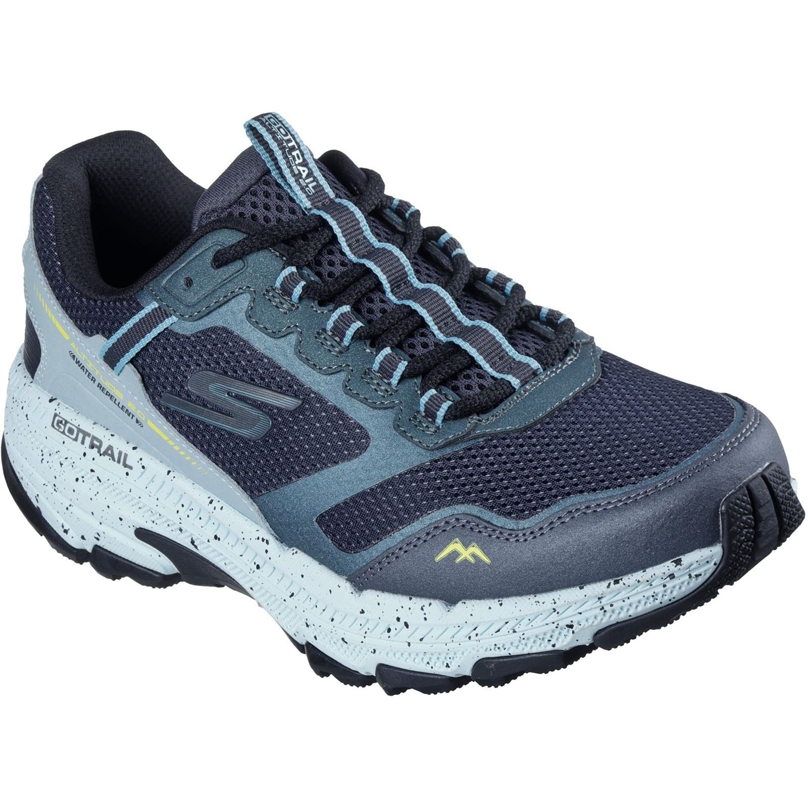 Skechers GO RUN Trail Altitude 2.0 Ravine Damen Sneaker Aus Leder In Marineblau/aqua