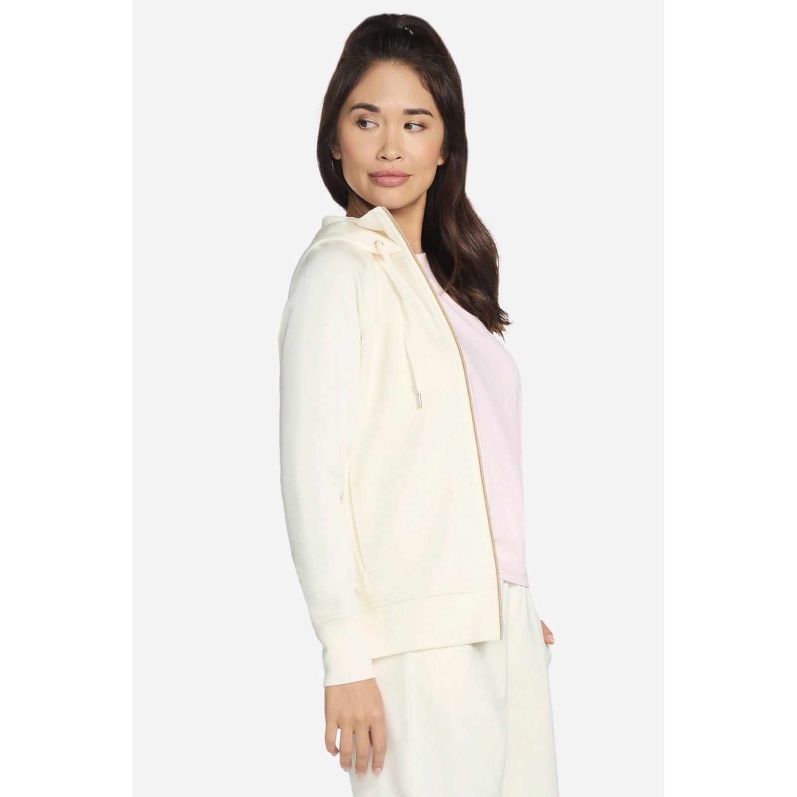 Skechers Performance Skechluxe Elevate Hooded Jacket Damen Off-White Jacke