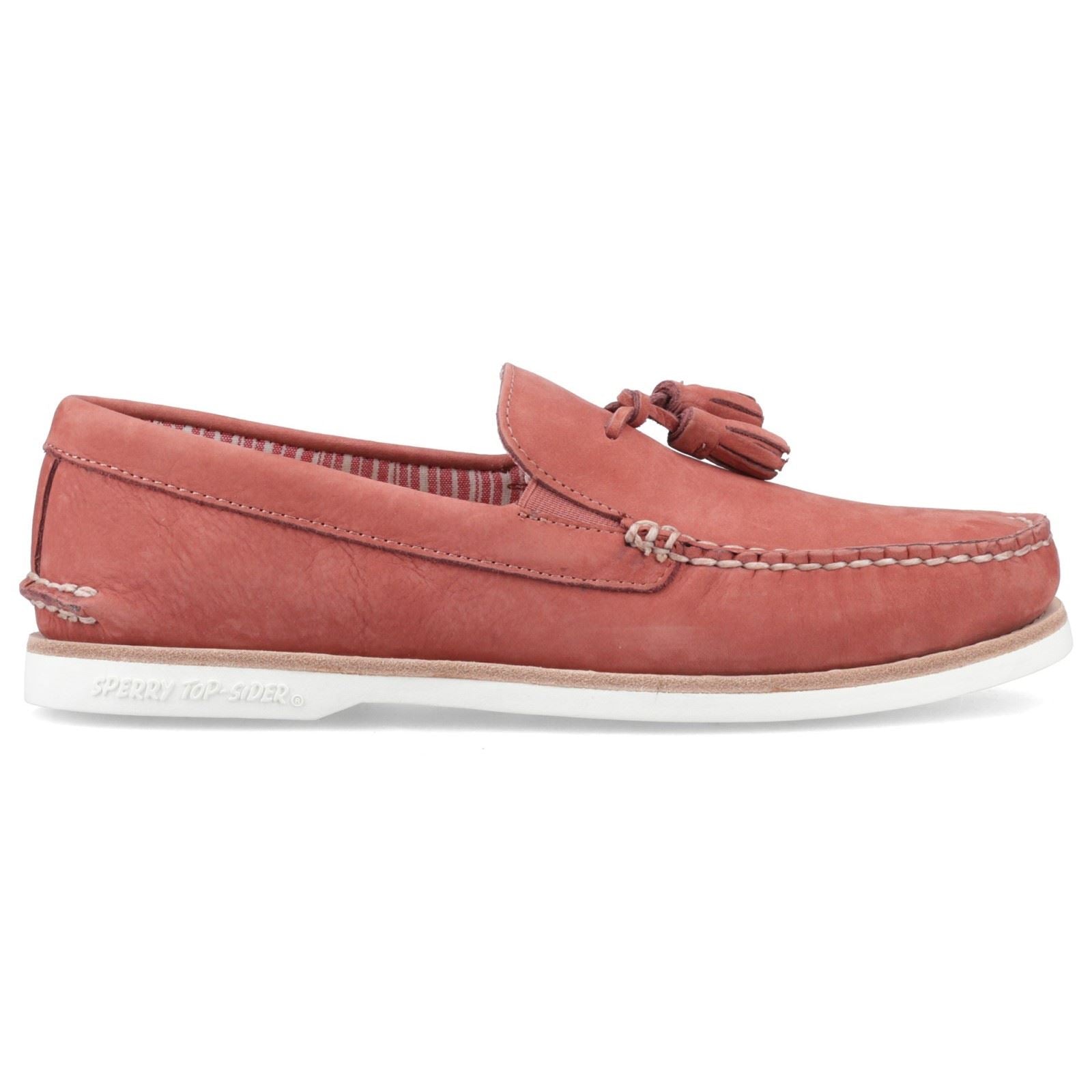 Sperry Authentic Original Herren Rote Leder Loafer