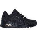 Skechers Uno Kat-Neato Synthetische Damen-Sneaker In Schwarz.