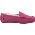 Hush Puppies Annie Mocassin Wildleder Damenrosa Hausschuhe