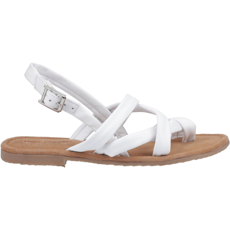 Hush Puppies Hope Damen Sandalen Aus Weißem Leder