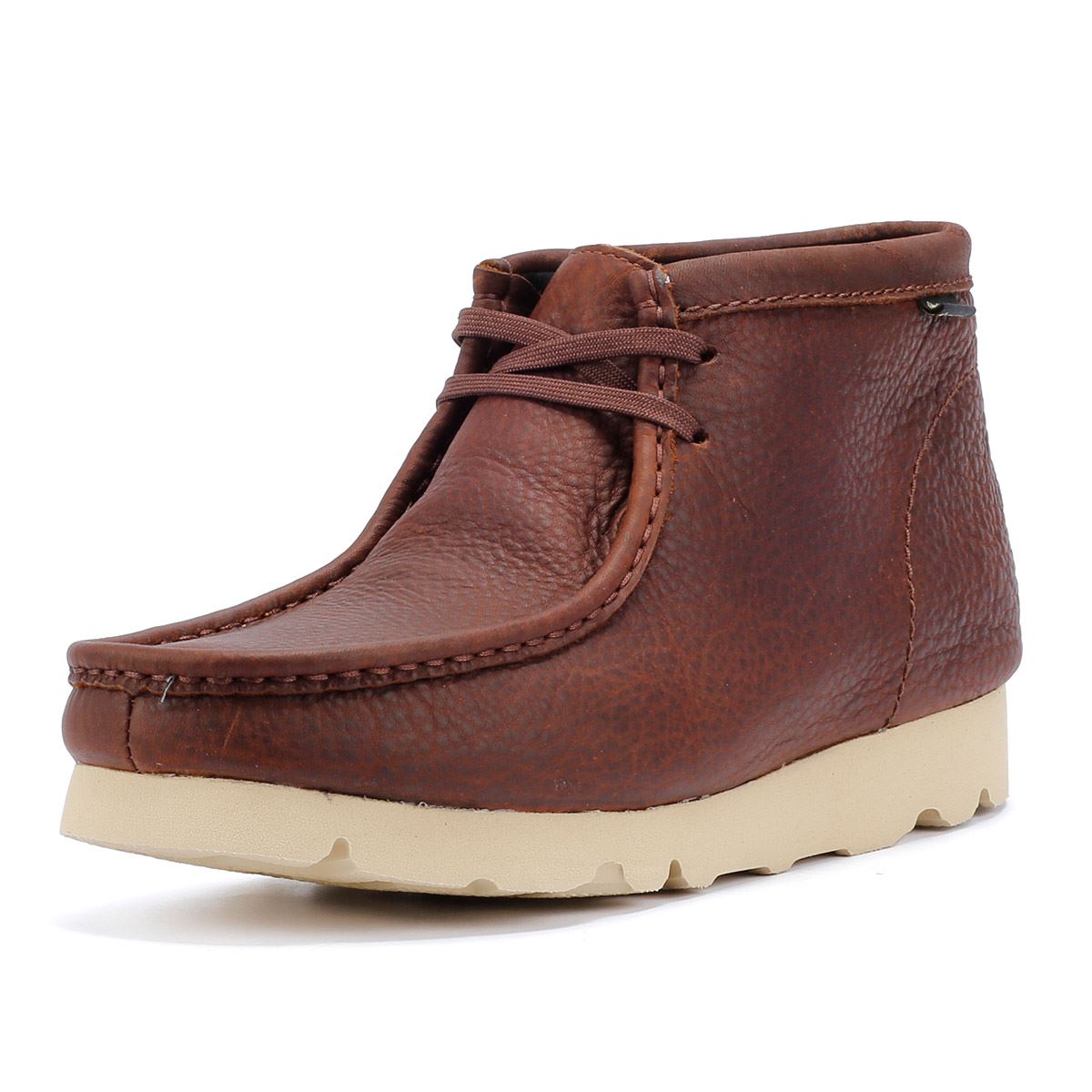 Clarks Originals Wallabee GTX Leder Herren Braun Stiefel
