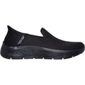 Skechers Go Walk Flex Relish Textile Damen-Sneaker In Schwarz