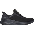Skechers BOBS Sport Squad Chaos Textile Damen-Sneaker In Schwarz