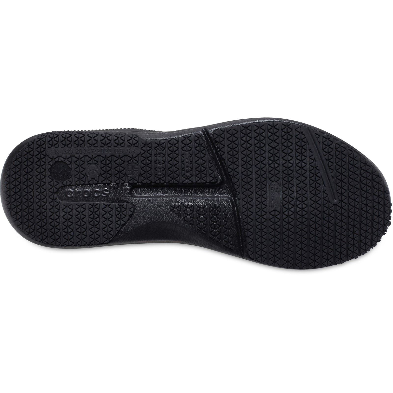 Crocs On the Clock Herren Sneaker In Triple Black Aus Polyurethan