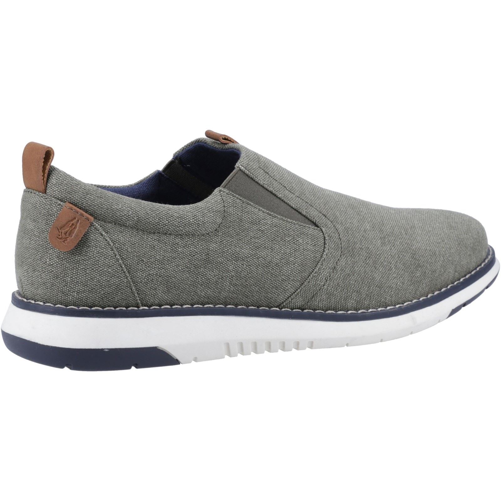 Hush Puppies Benny Canvas Herren Khaki Slipper