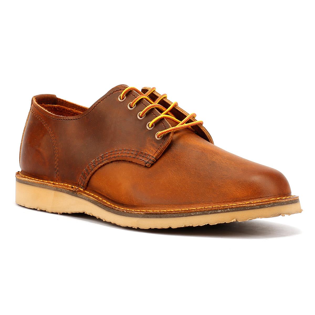 Red Wing Shoes Weekender Oxford Rough & Tough Herren Schnürschuhe Aus Braunem Leder