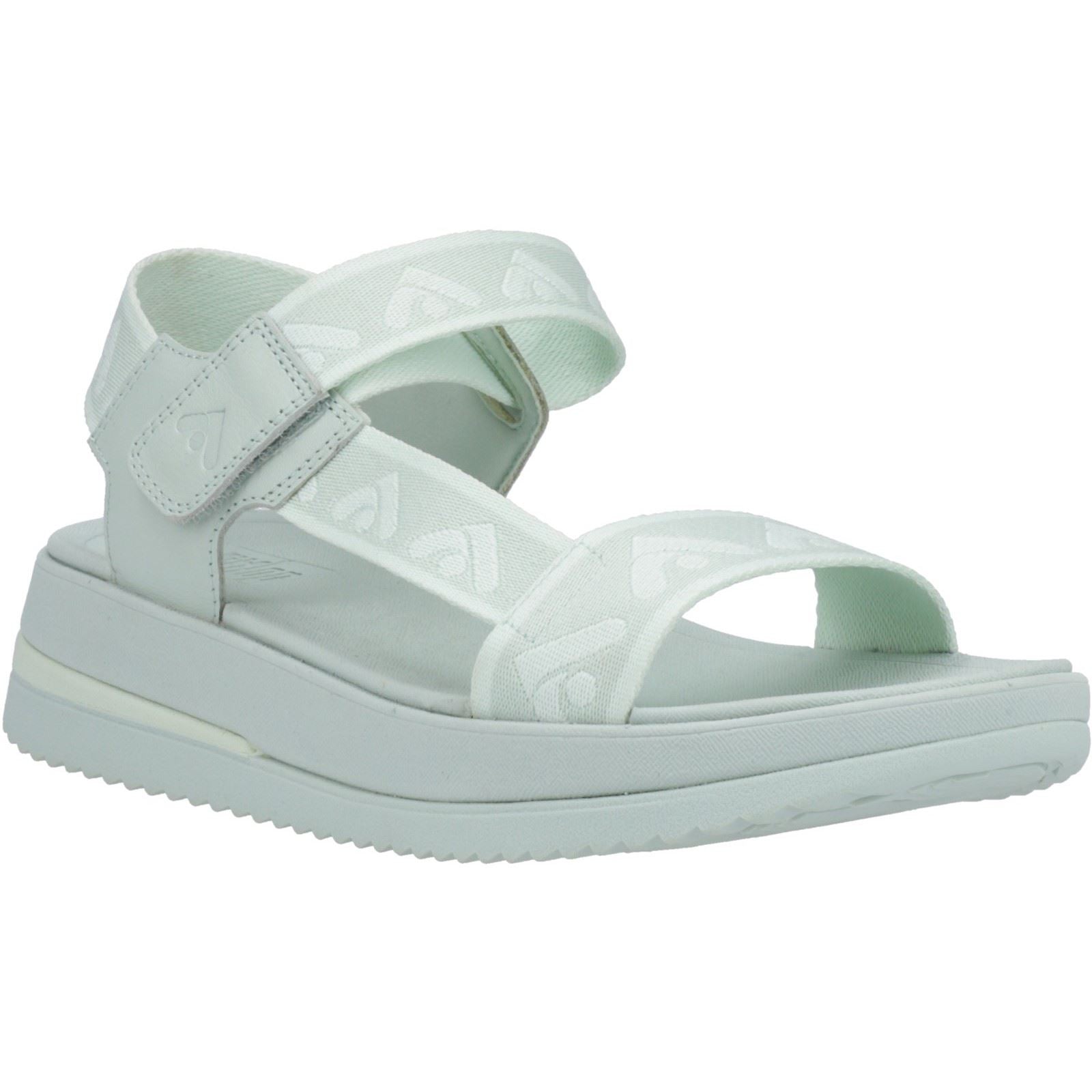 Fitflop Surff Back Strap Polyester/Leder Damen Sagebrush Weit-Fit Sandalen