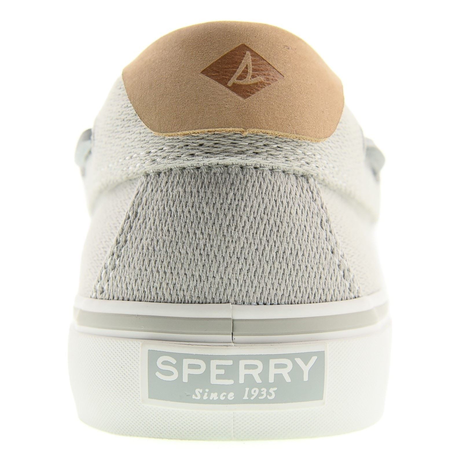 Sperry Helm 2-Eye Textile Herren Graue Bootsschuhe
