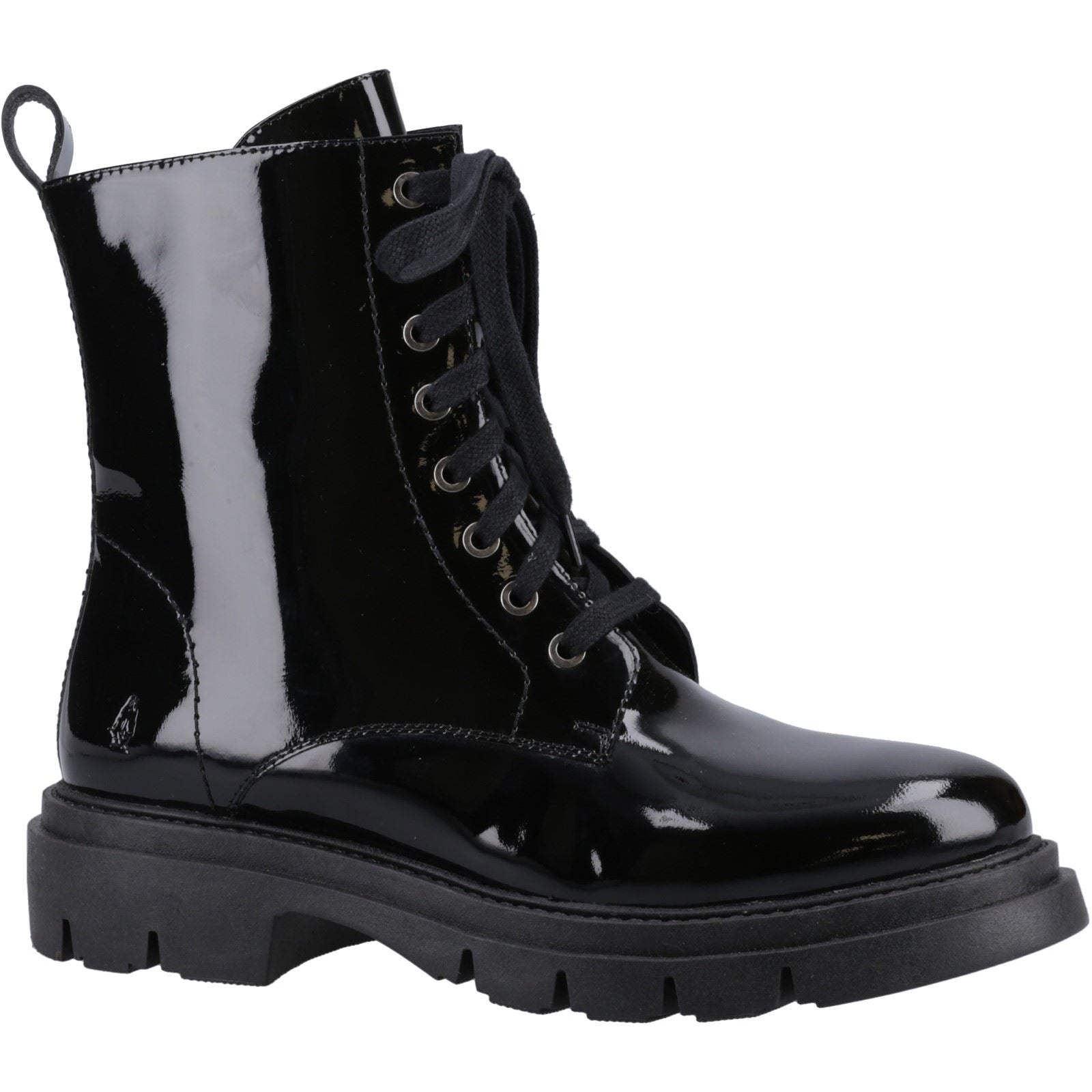 Hush Puppies Rhea Leder Damen Schwarze Stiefel