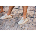 HEYDUDE Wally Coastline Stoff Herren Bootsschuhe In Steingrau