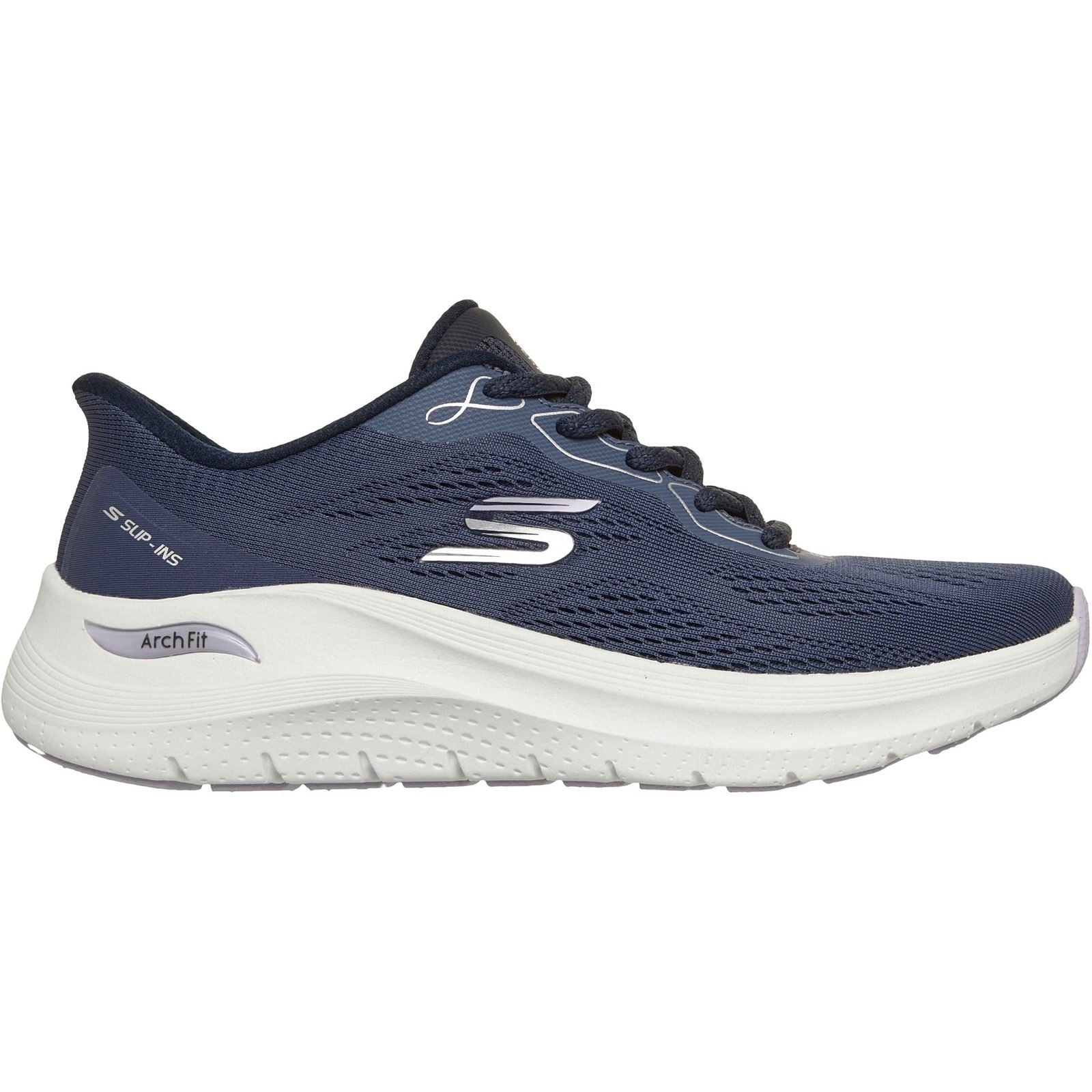 Skechers Arch Fit 2.0 Polyester Damen Marineblau Sneakers