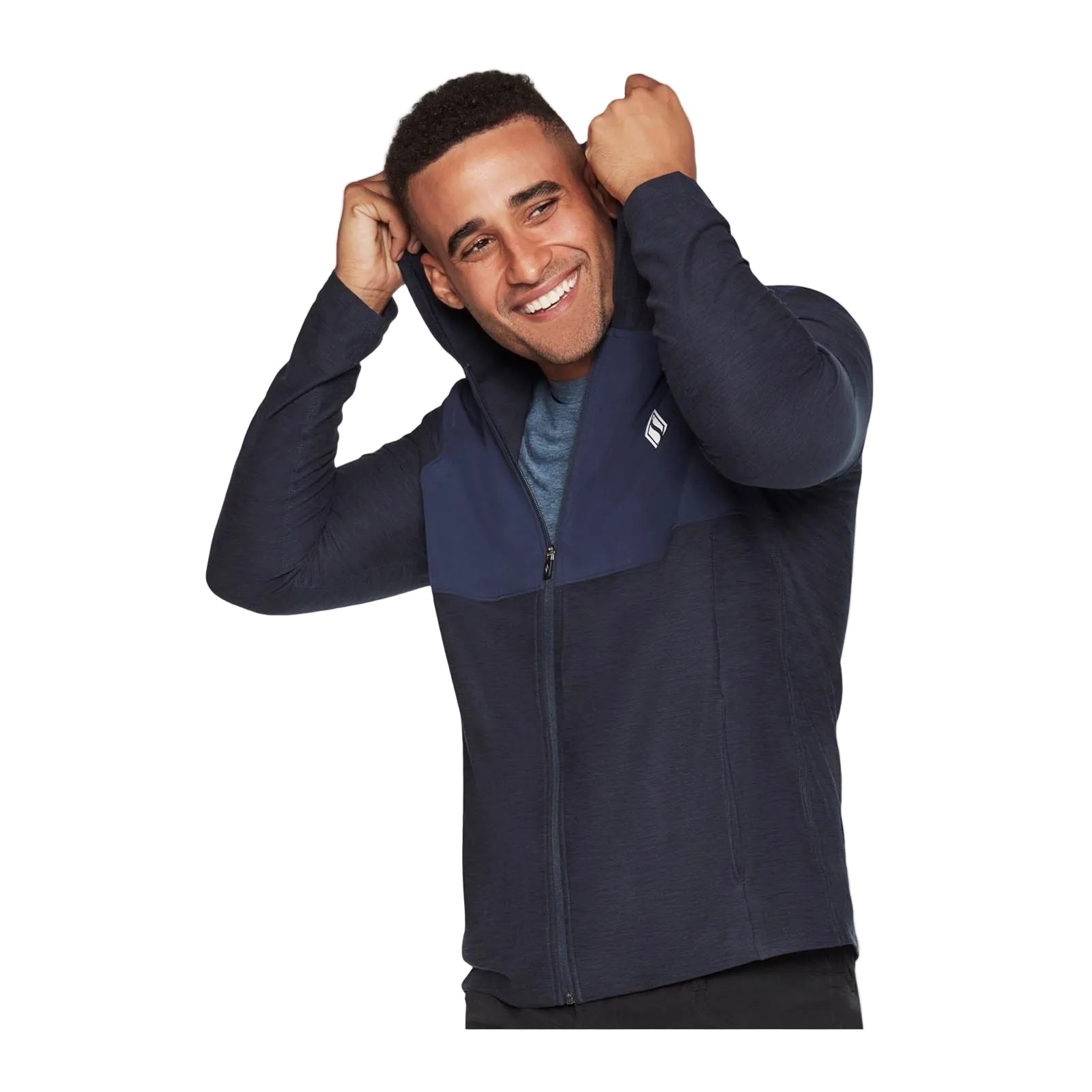 Skechers Performance Skech Knits Ultra Go Lite Full Polyester Herren Blau Kapuzenpullover