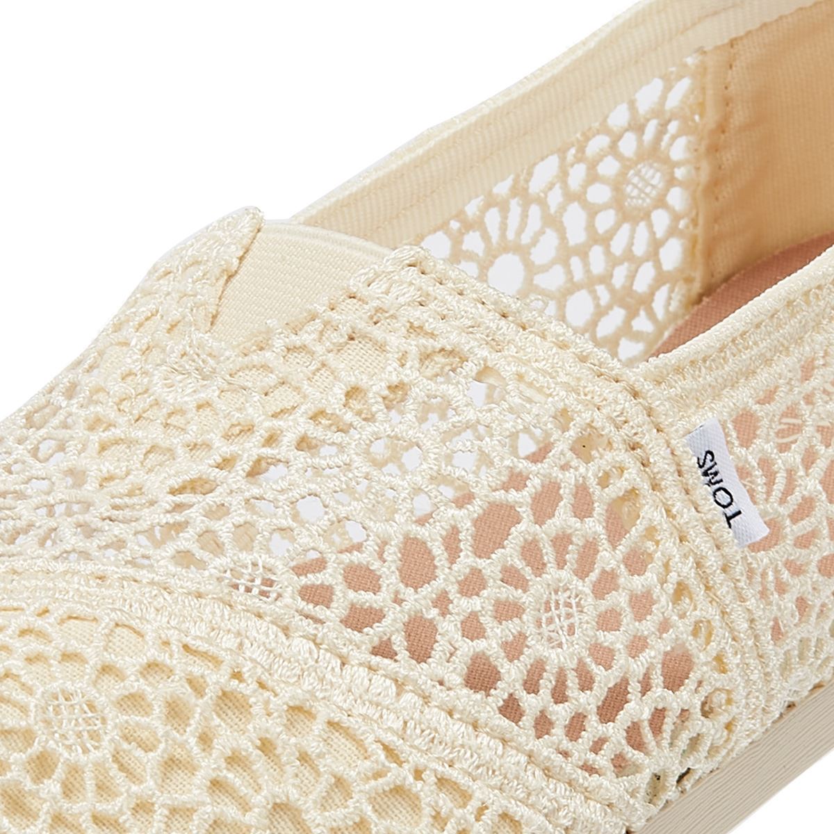 TOMS Apargata Crochet Natural Espadrilles Women's Beige Sandal