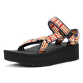 Teva Flatform Universal Damen Gelbe Sandalen