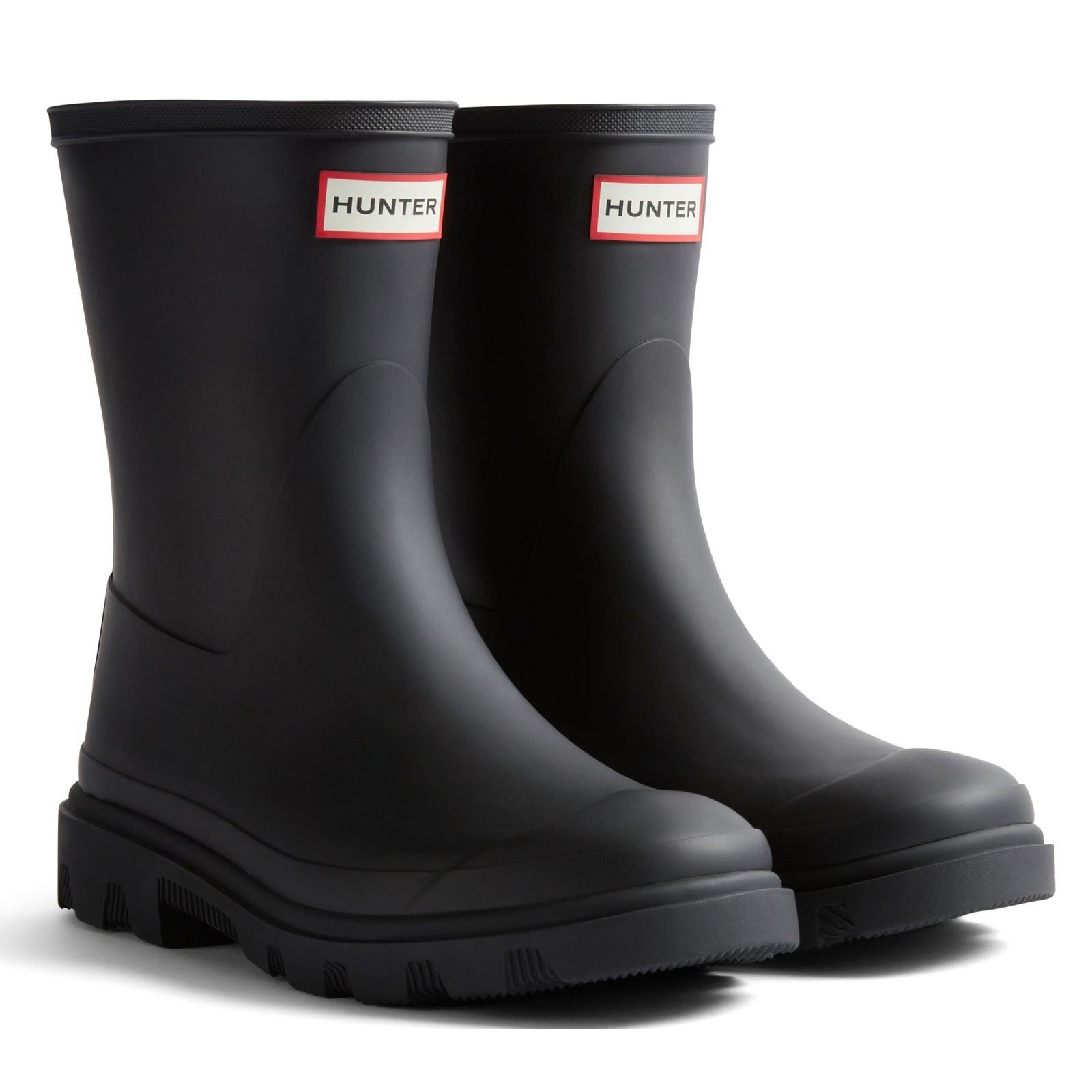 Hunter Downpour Short Boot Damen Gummistiefel In Schwarz