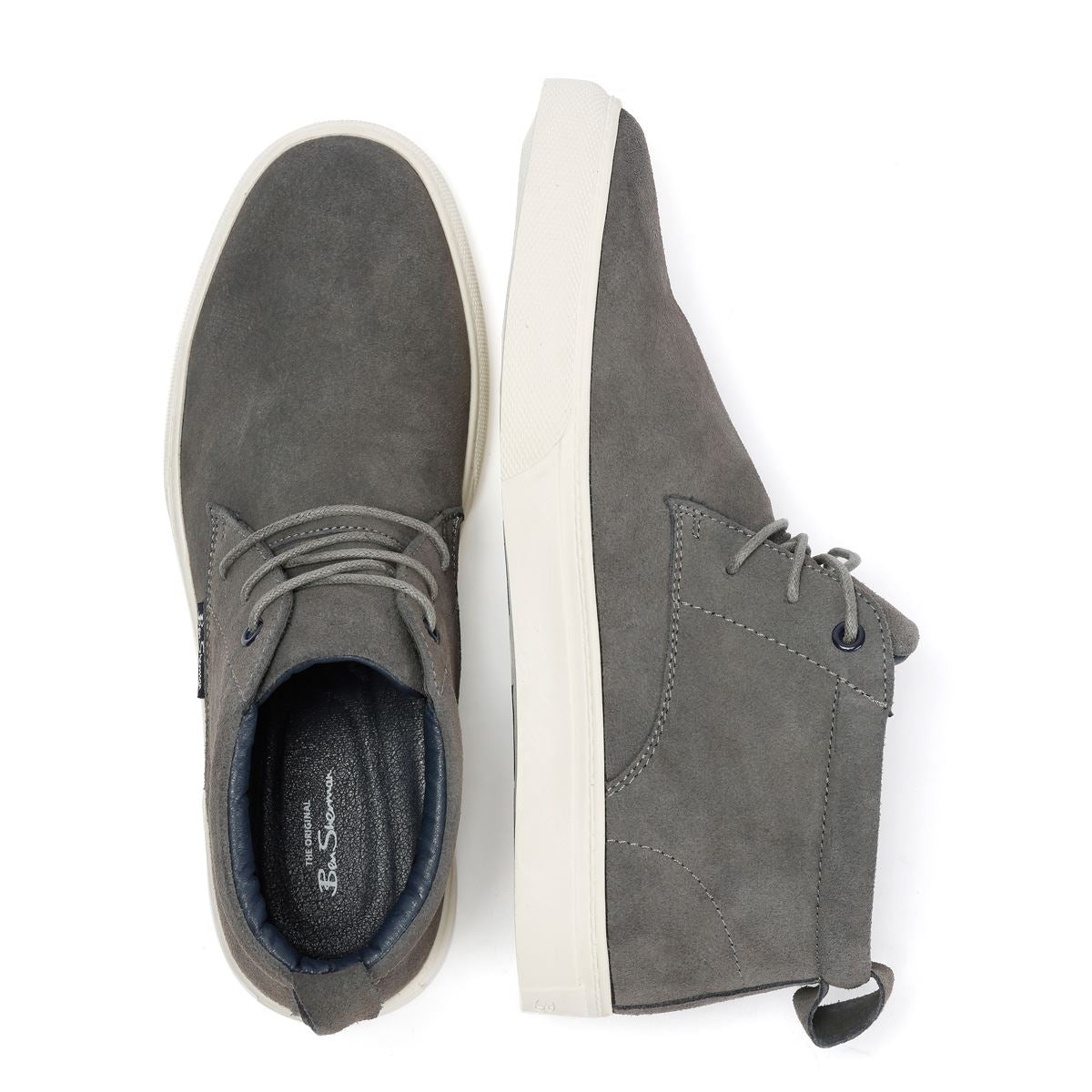 Ben Sherman Parkway Wildleder Herren Stiefel In Grau