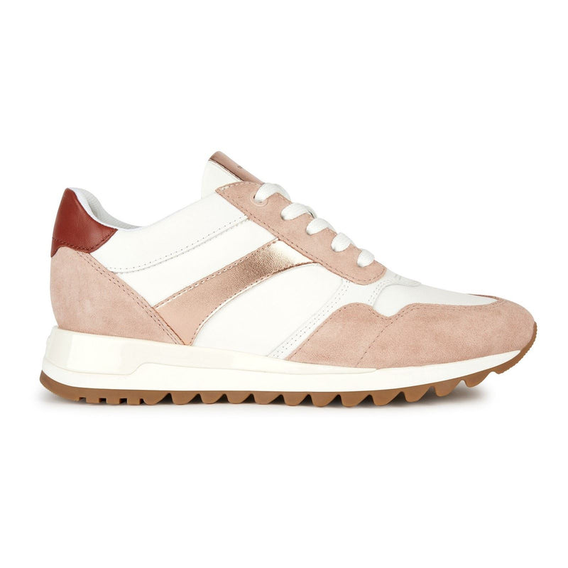 Geox D Tabelya Damen Sneaker In Nude/Weiß