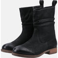 Hush Puppies Emilia Damenlederstiefel In Schwarz