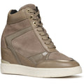 Geox D Maurica Damen Dunkelbraune Sneakers