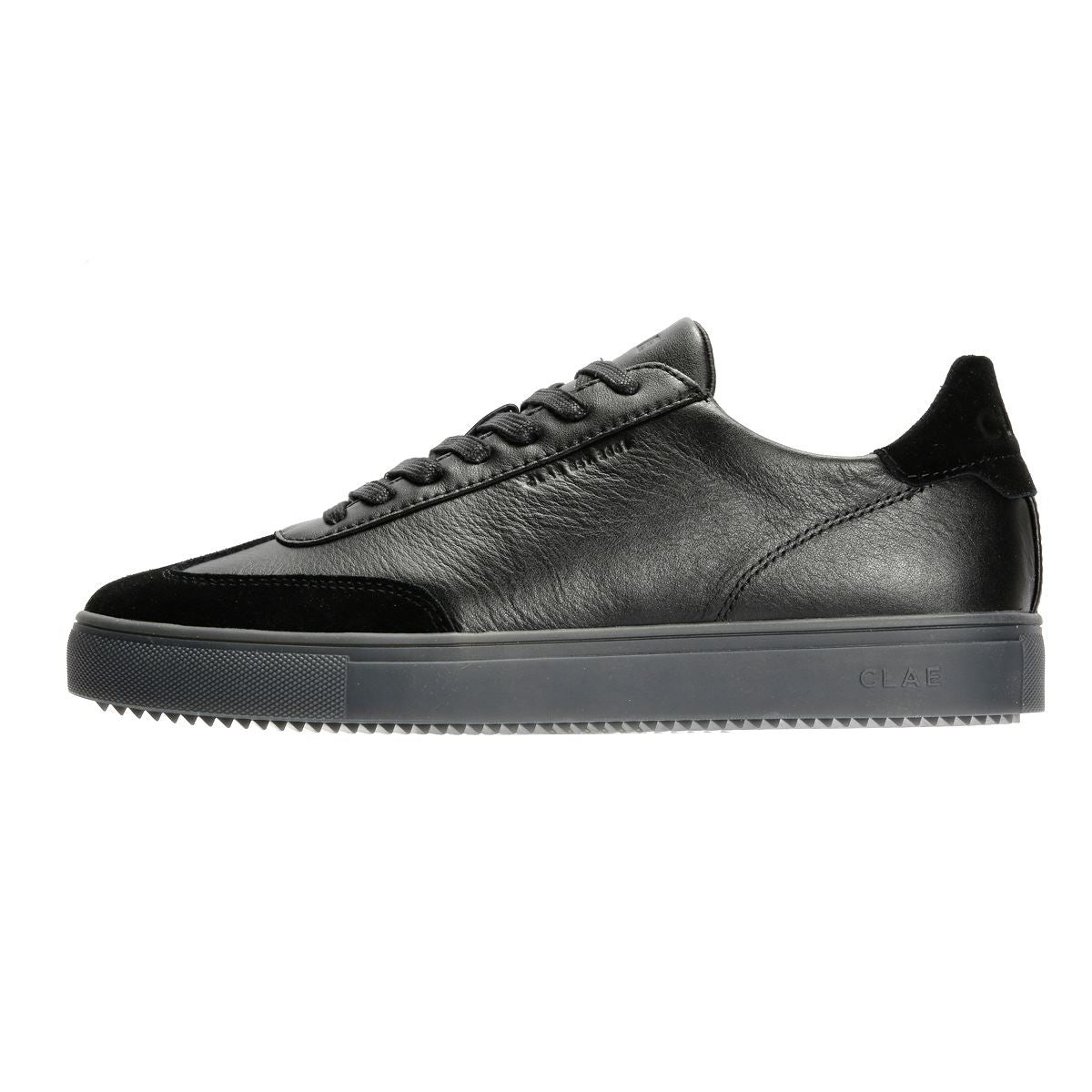 Clae Deane Herren Schwarz Leder Sneakers