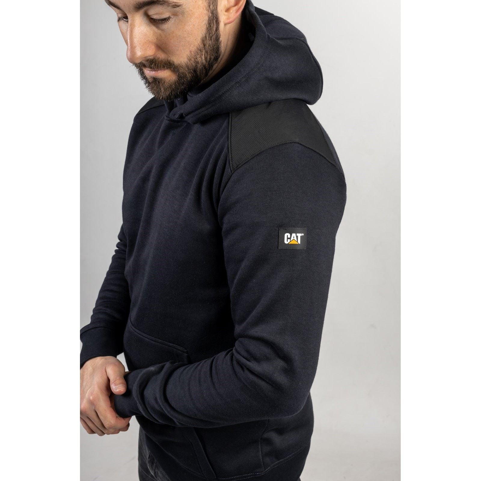 Caterpillar Essentials Polyester Herren Blau Kapuzenpullover