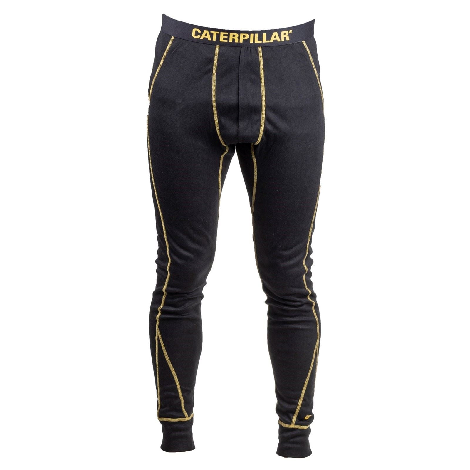 Caterpillar Thermo Polyester Herren Schwarze Basisschichthose