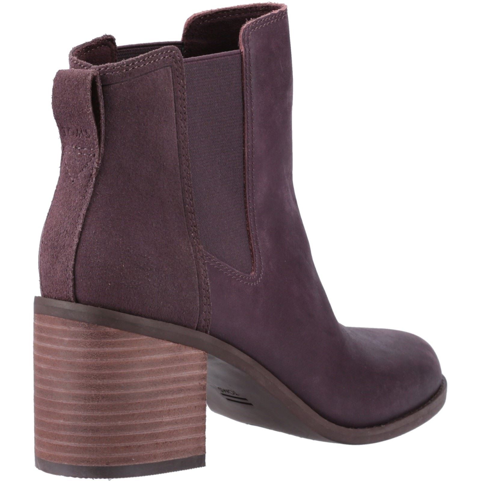 TOMS Evelyn Leder Frauen Pflaumen Stiefel