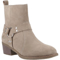 Hush Puppies Iria Damen Wildleder Stiefeletten mit Absatz in Taupe