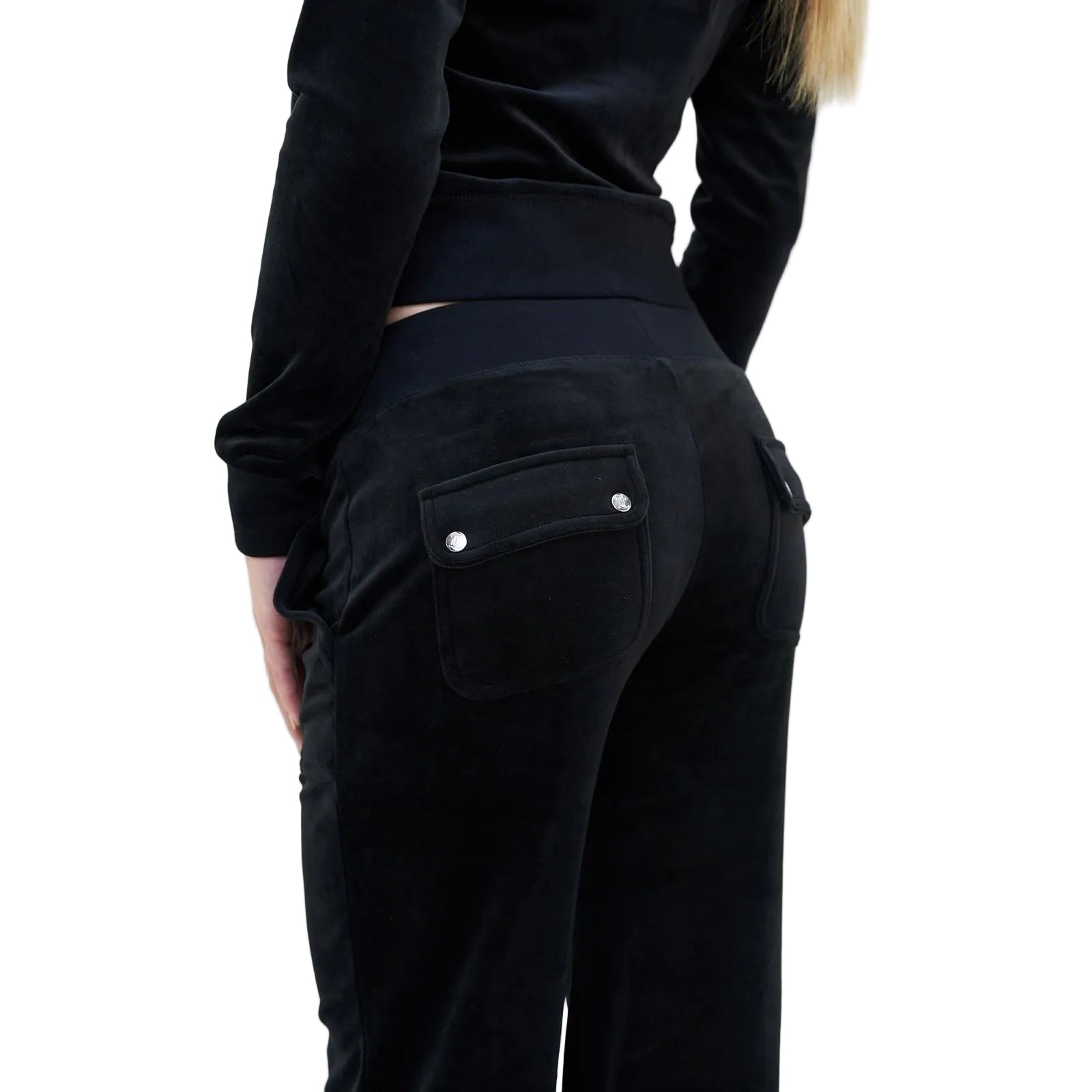 Juicy Couture Del Ray Polyester Damen Schwarze Jogger