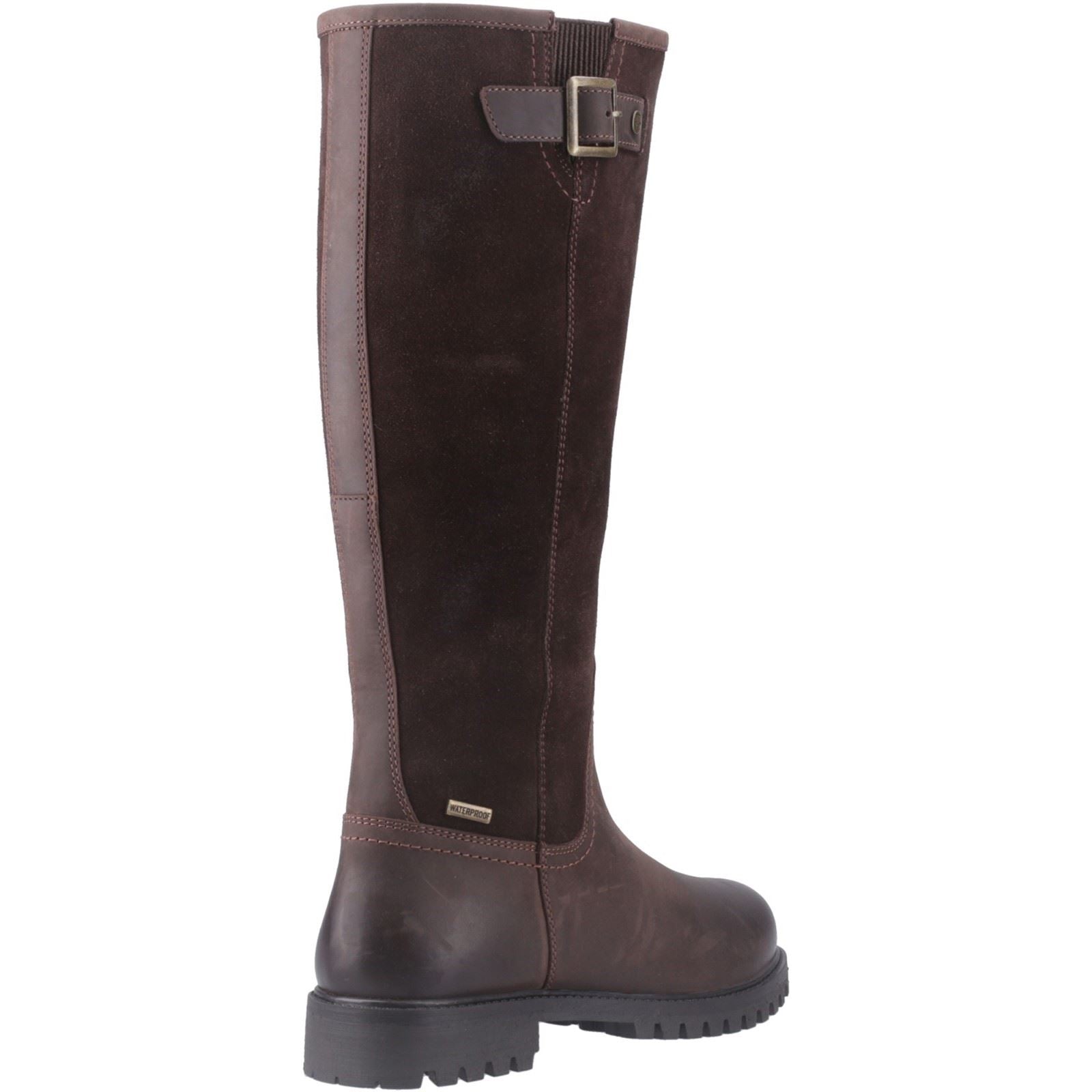 Hunter Canna Tall Leder Damen Braune Stiefel
