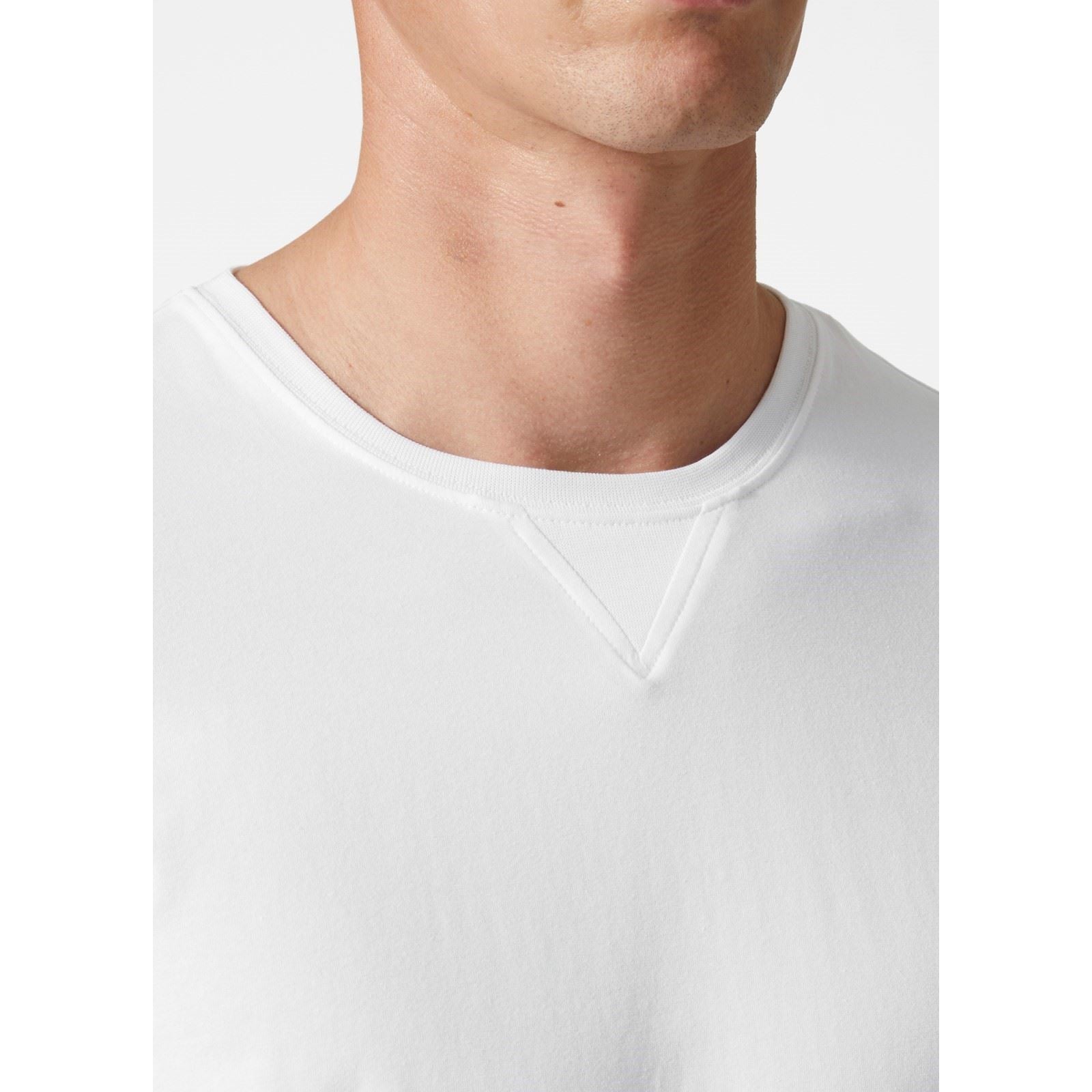 Helly Hansen Workwear Logo Longsleeve Baumwolle Herren Weißes T-Shirt