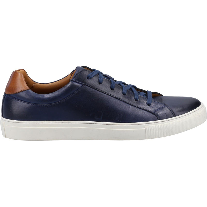 Hush Puppies Colton Leder-Herren-Sneaker In Marineblau