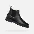 Geox Spherica EC1 C Tumble Leder Herren Schwarze Stiefel