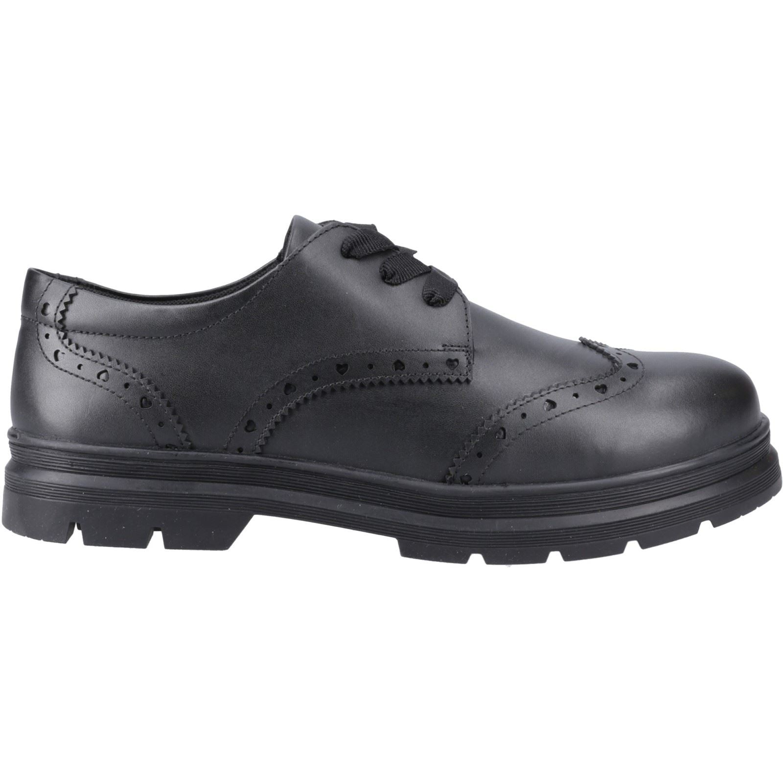 Pod Fiona Mädchen Brogues Aus Schwarzem Leder